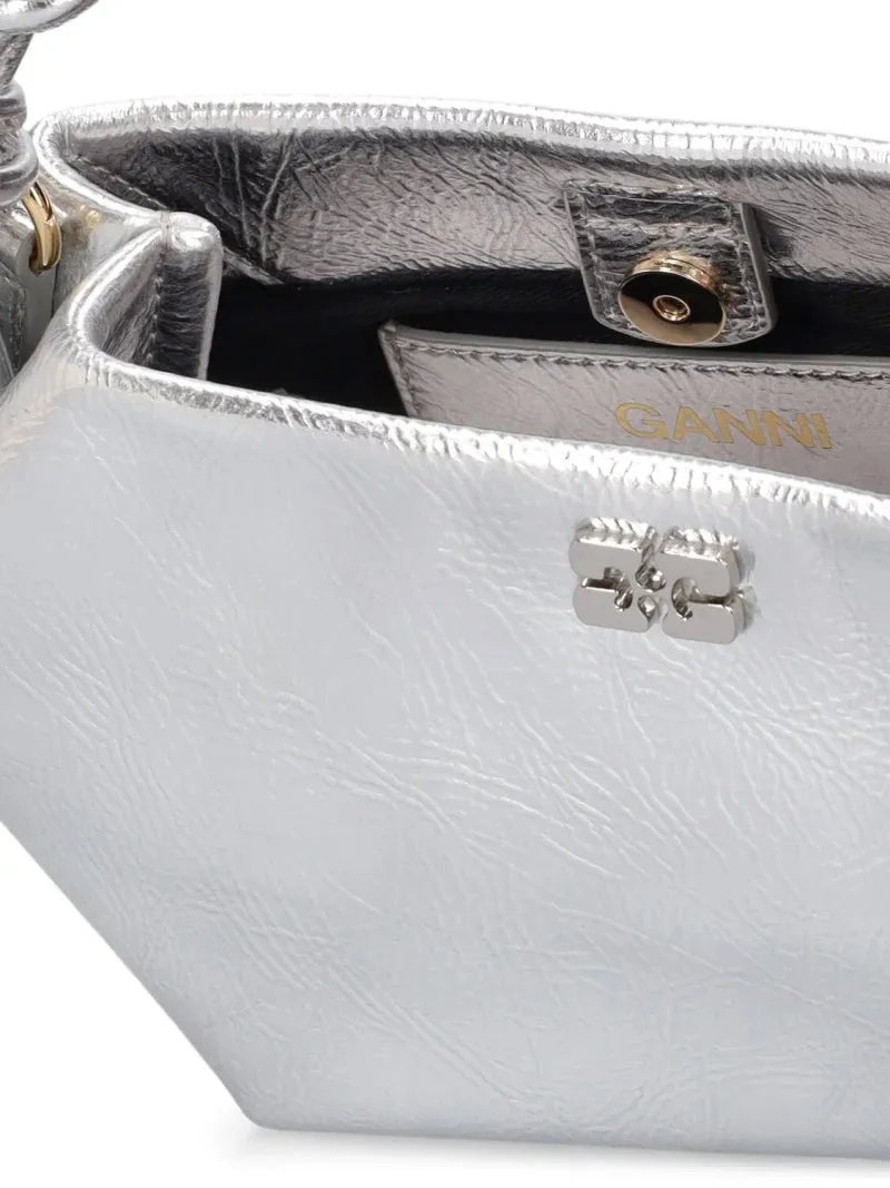 GANNI Silver Mini Bou Bag