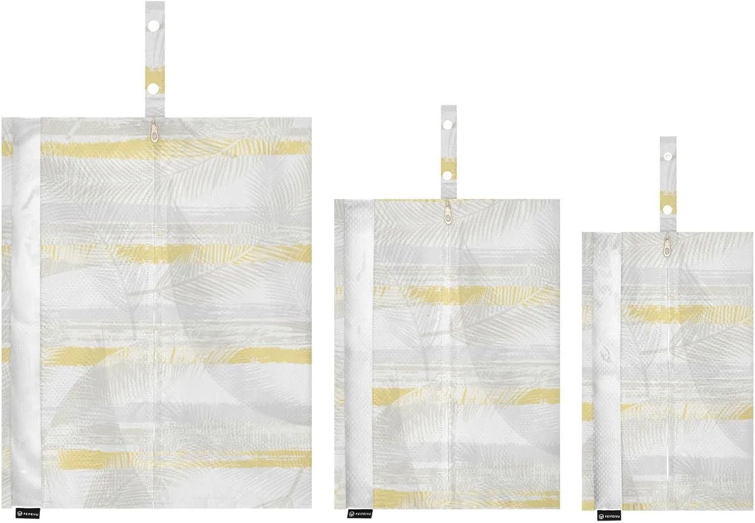 Garment Bag Closet Storage, Luggage Space Saver, Palm Tree Coconut, Waterproof, 3 Set Travel Packing Cubes For Suitcases, Luggages Management Personnel