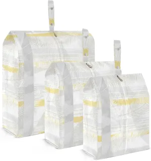 Garment Bag Closet Storage, Luggage Space Saver, Palm Tree Coconut, Waterproof, 3 Set Travel Packing Cubes For Suitcases, Luggages Management Personnel
