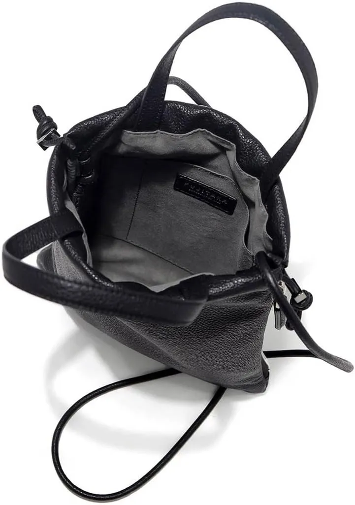 Genuine Leather Drawstring Mini Bag 2WAY Fi, Made In Japan, No, Made In Japan, No.658901