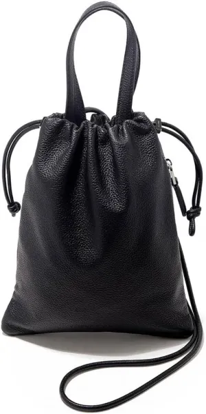 Genuine Leather Drawstring Mini Bag 2WAY Fi, Made In Japan, No, Made In Japan, No.658901