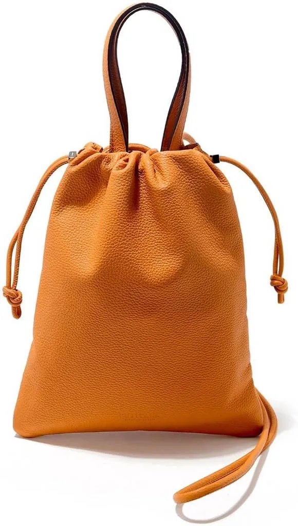 Genuine Leather Drawstring Mini Bag 2WAY Fi, Made In Japan, No, Made In Japan, No.658901