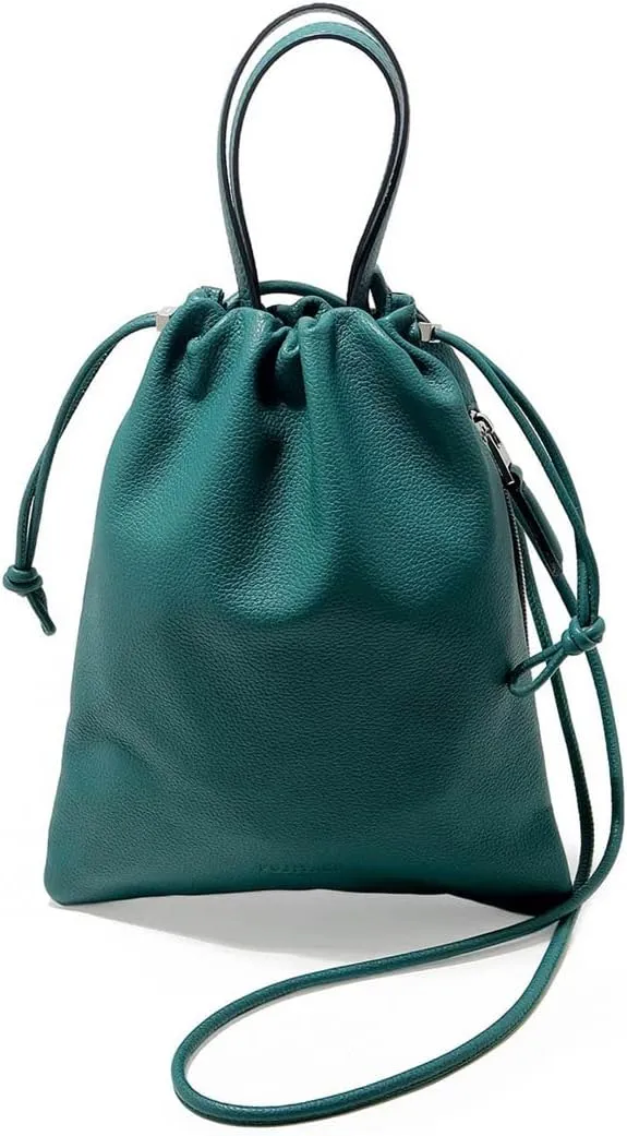 Genuine Leather Drawstring Mini Bag 2WAY Fi, Made In Japan, No, Made In Japan, No.658901