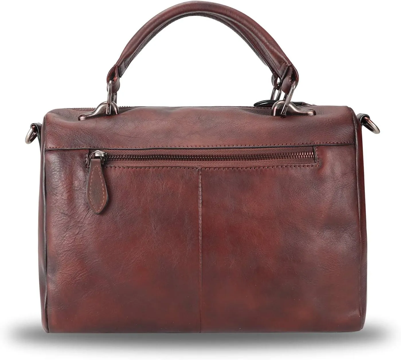 Genuine Leather Purse and Handbag for Women Vintage Handmade Leather Top Handle Satchel Purses Shoulder Bag Strap