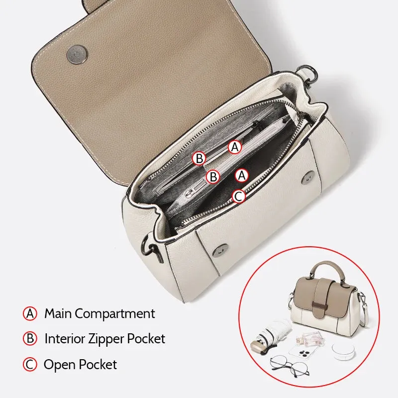 Genuine Middle Handbag Elegant