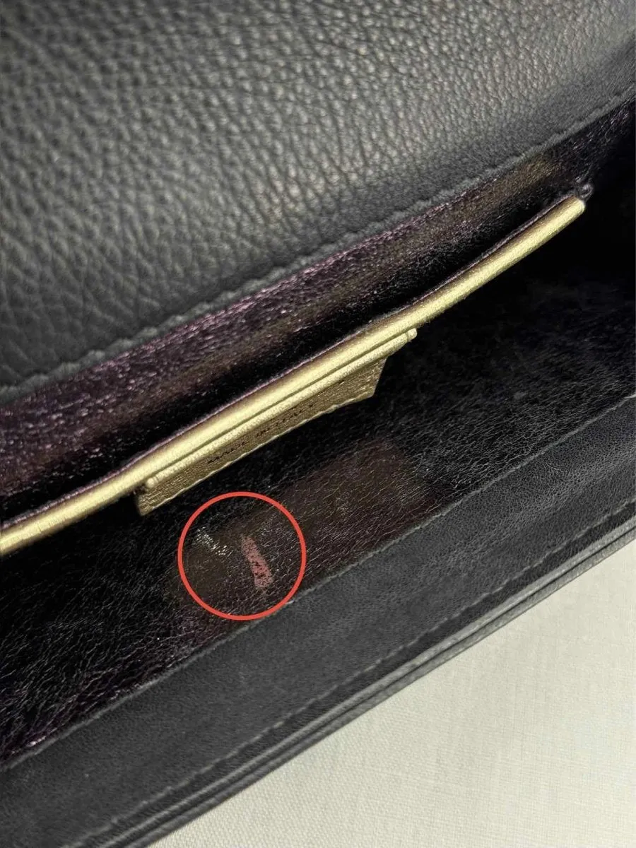 GINA Black Clutch