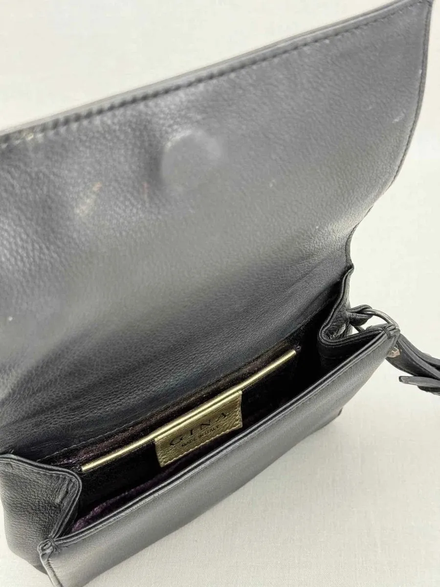 GINA Black Clutch
