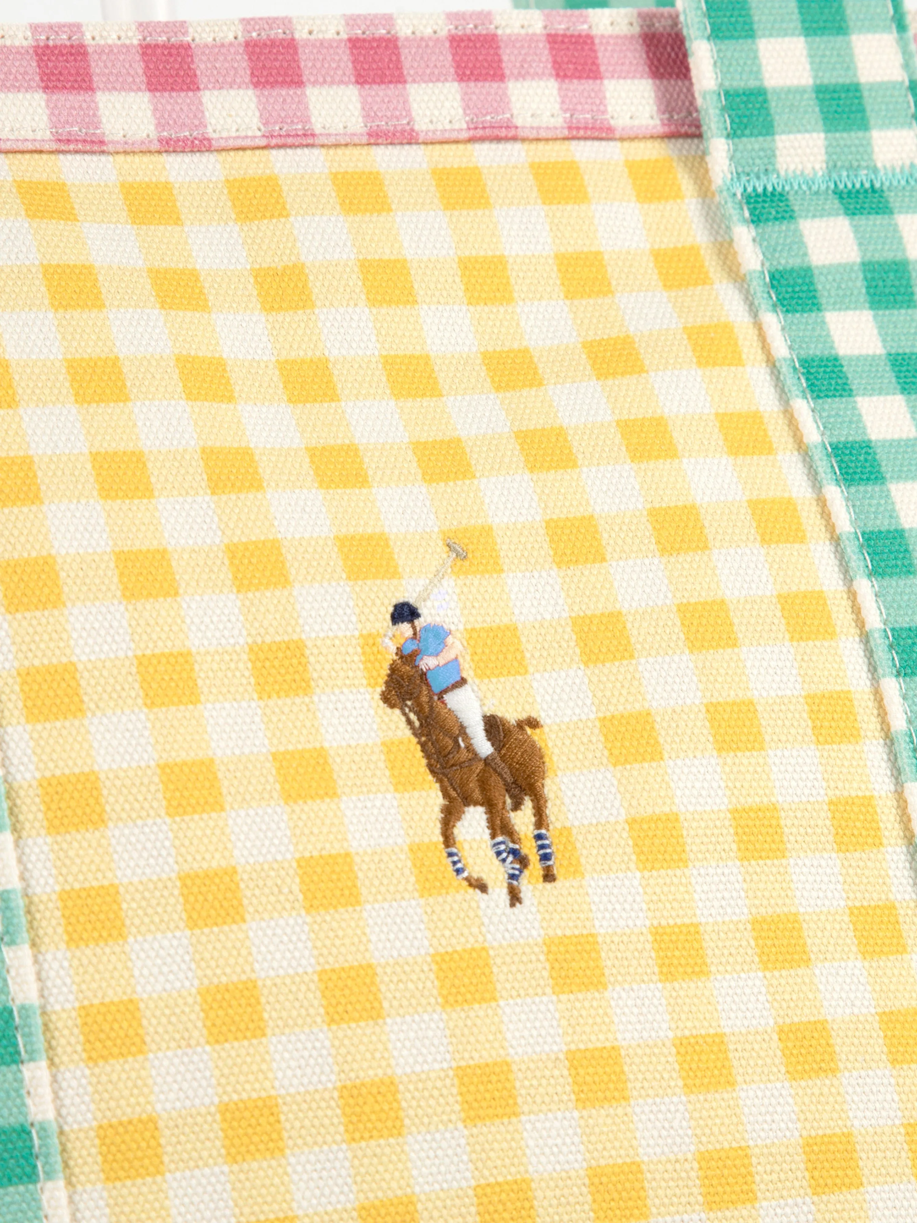 Girls Polo Player Printed Tote Bag in Multicolour (30cm)