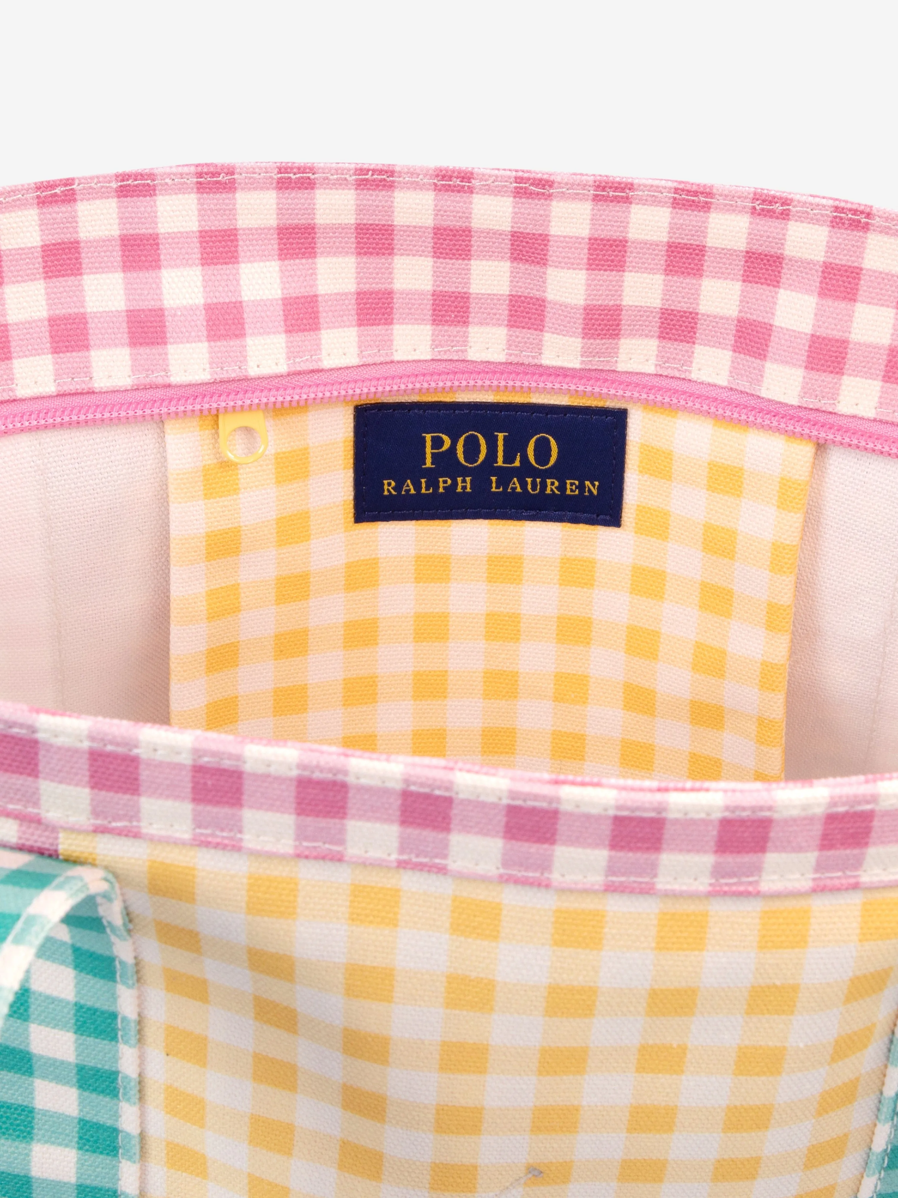 Girls Polo Player Printed Tote Bag in Multicolour (30cm)