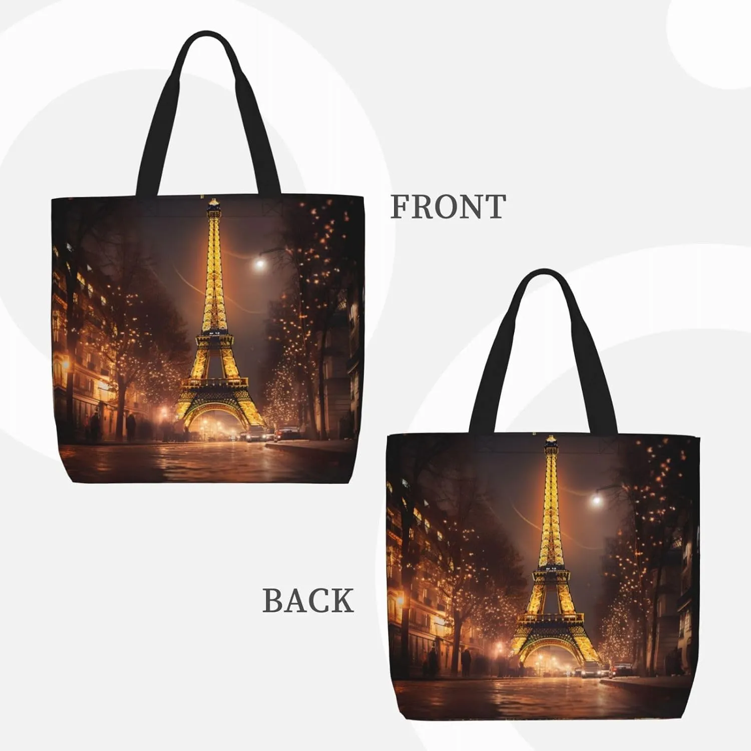 Golden Pineapple Print Tote Bag Shoulde Bag Handbag Grocery Bags Reusable For Office Shopping Travel Casual Work Holiday