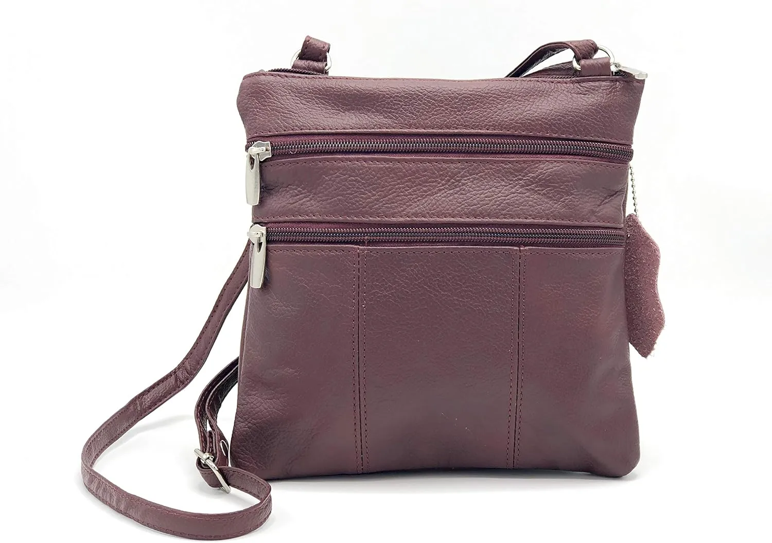 Goson Leather Crossbody Mini Purse Organizer Travel Bag - Hand Crafted Cowhide Leather Purse