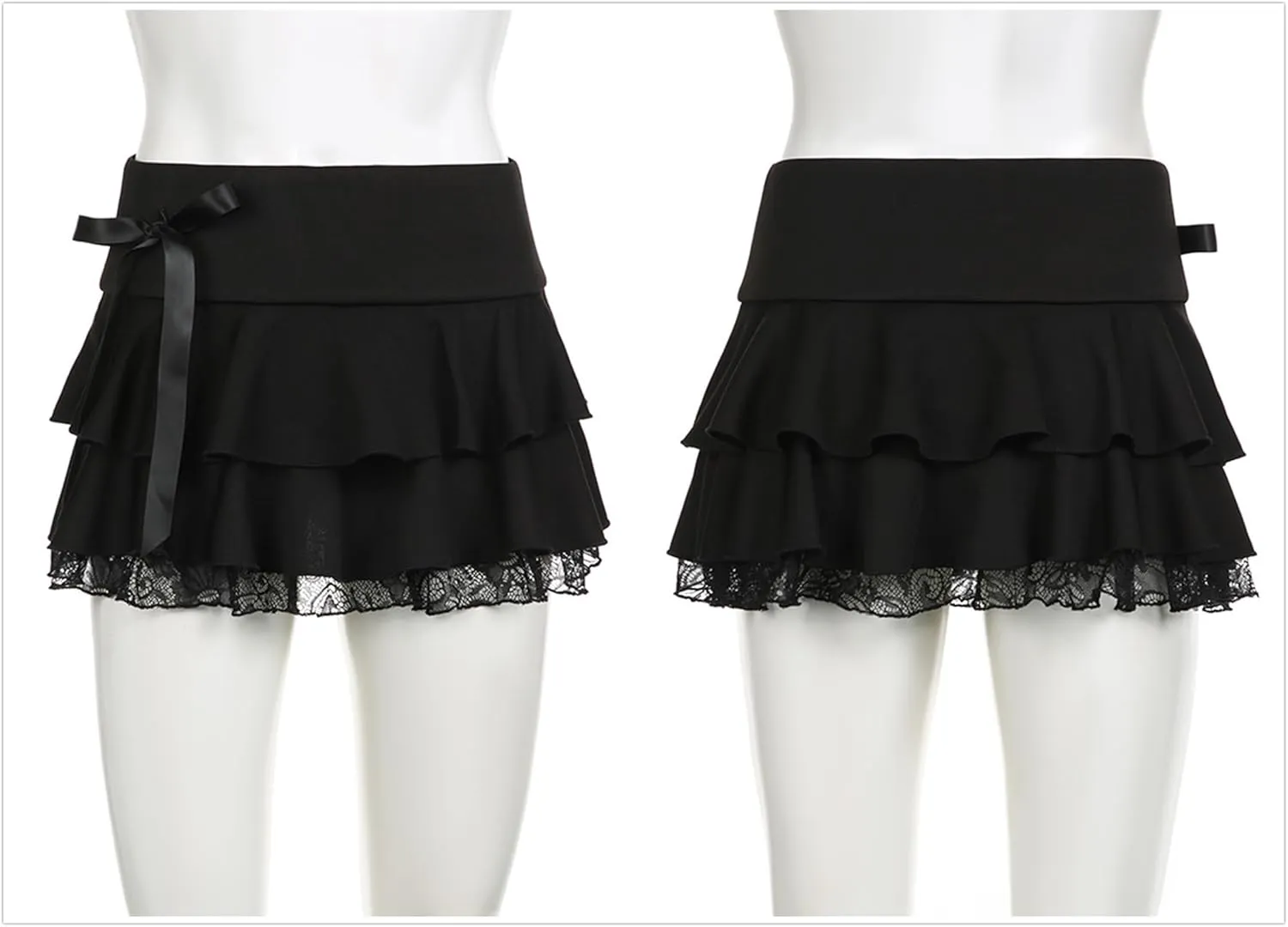 Goth Skirts for Women Punk Grunge Rave Emo Y2k Vintage Halloween
