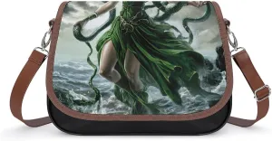 Greek Mythology Medusa Fashion Crossbody Bags for Women Lightweight Shoulder Handbags Travel Purse with Strap Custom Gifts