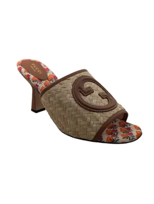 Gucci Interlocking Raffia Heel