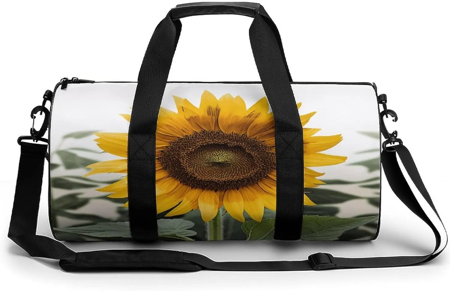 Gym Bags for Men Women,Bloom Sunflower Print Workout Bag,Sports Duffle Bag,Travel Gym Bag,Carry On Weekender Bag