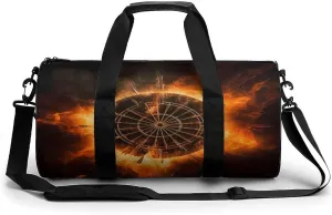 Gym Bags for Men Women,Dart Board Print Workout Bag,Sports Duffle Bag,Travel Gym Bag,Carry On Weekender Bag