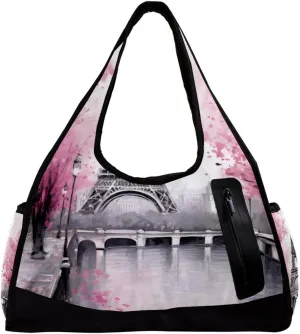 Gym Bags for Women,Duffle Bag for Travel,France Pairs Eiffel Tower Tree,Gym Bag for Men