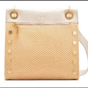 HAMMITT TONY MEDIUM RICOTTA RAFFIA CROSSBODY BAG