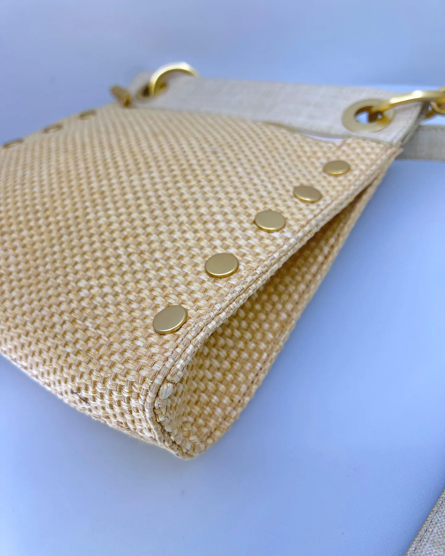 HAMMITT TONY MEDIUM RICOTTA RAFFIA CROSSBODY BAG