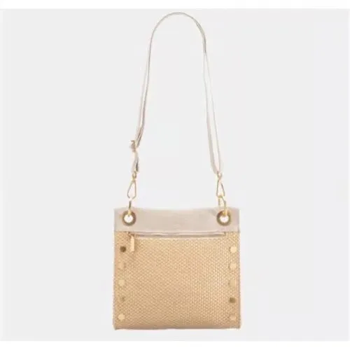 HAMMITT TONY MEDIUM RICOTTA RAFFIA CROSSBODY BAG