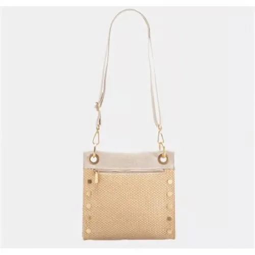 HAMMITT TONY MEDIUM RICOTTA RAFFIA CROSSBODY BAG