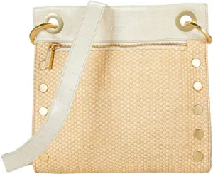 HAMMITT TONY MEDIUM RICOTTA RAFFIA CROSSBODY BAG