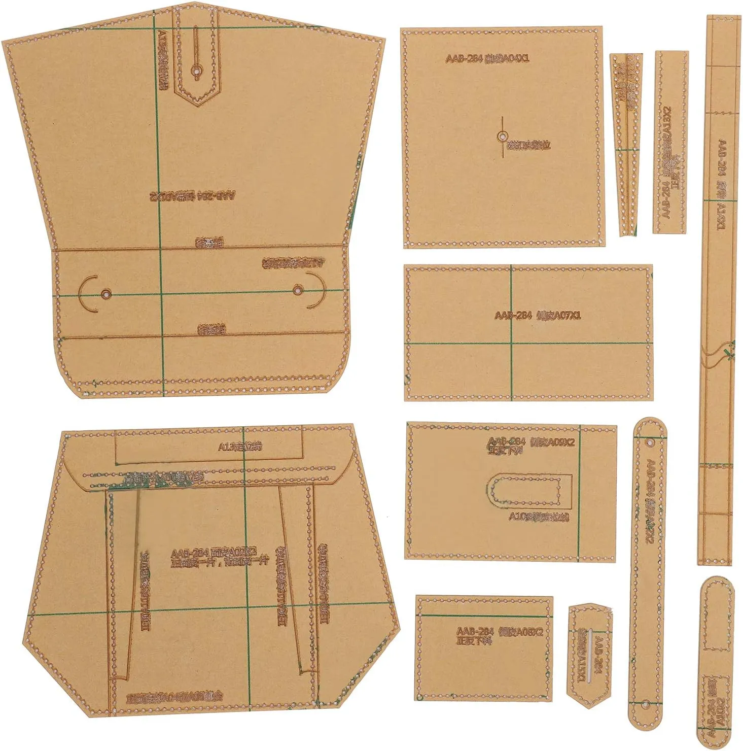 Handbag Template, Acrylic Template Leather Pattern Single Shoulder Bag Stencil Leather Craft Pattern Stencil for Women and Girls