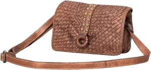 Harness Skirting Leather With Hand Carving Crossbody Bag - NMBGM114A | Crossbody Bag | Full Grain Leather Bag | Leather Crossbody Bag | Crossbody Bags for Women | Crossbody Purse