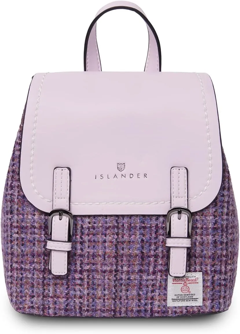 Harris tweed The Mini Jura Backpack, Violet Mini, Mini