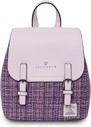 Harris tweed The Mini Jura Backpack, Violet Mini, Mini