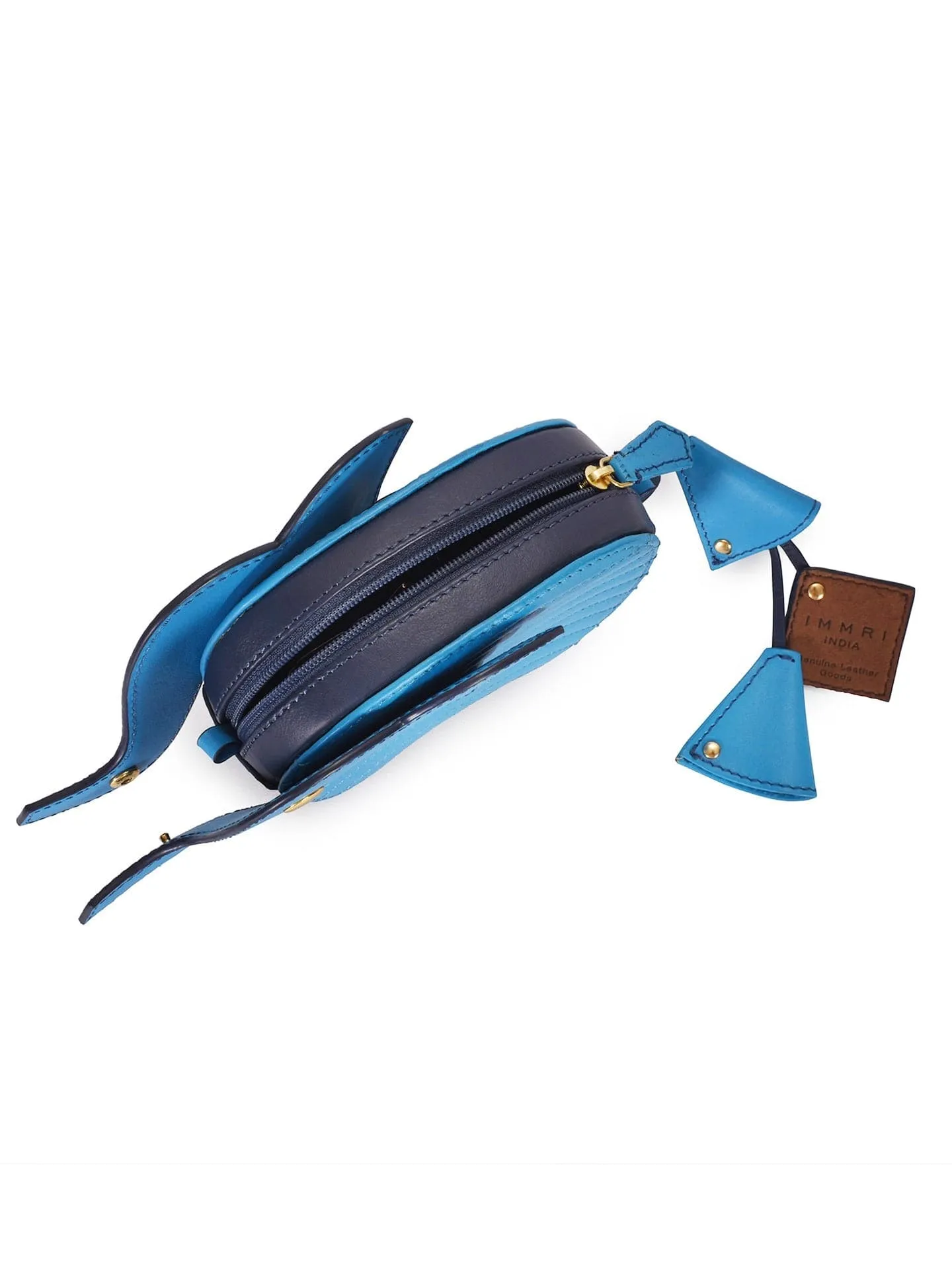Hathi Batua In Jodhpur Blue With Flower Eye