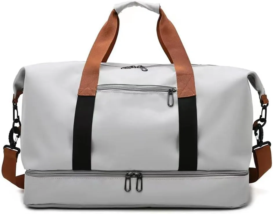 HBJWOV Waterproof Travel Duffel Bag Trim Luggage Weekender Overnight Carry on Hand Bag（