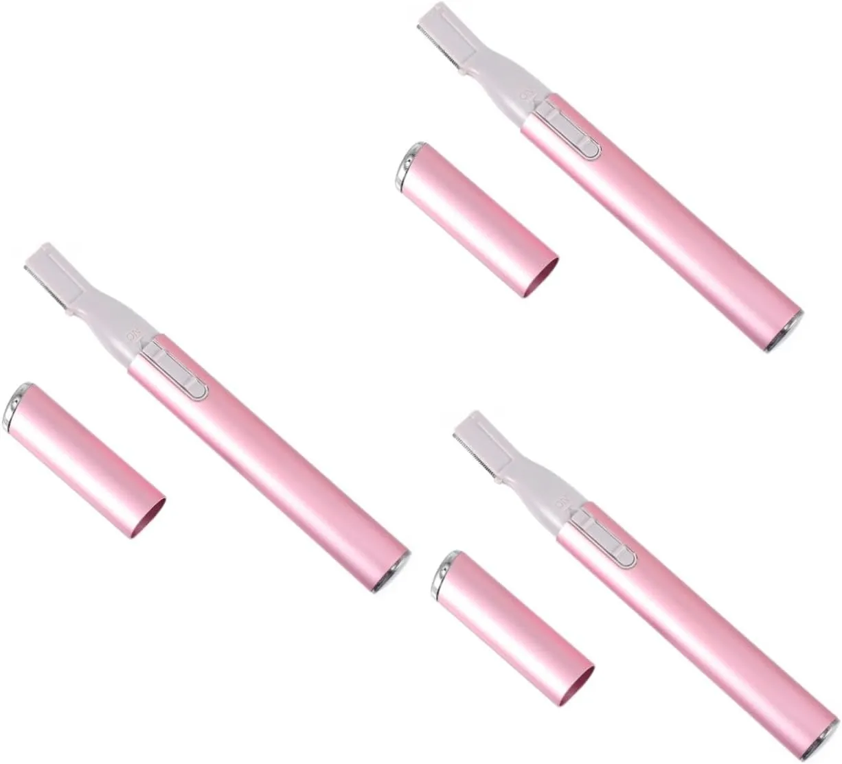 Hemoton 3pcs Efficient Electric Eyebrow Trimmer Razor Portable Body Shaver for Women to Use for Face Chin Neck Cheek Armpit