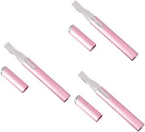 Hemoton 3pcs Efficient Electric Eyebrow Trimmer Razor Portable Body Shaver for Women to Use for Face Chin Neck Cheek Armpit