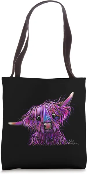 HiGHLaND CoW PRiNT ANiMaL PRiNT ' HuCKLeBeRRY ' Tote Bag