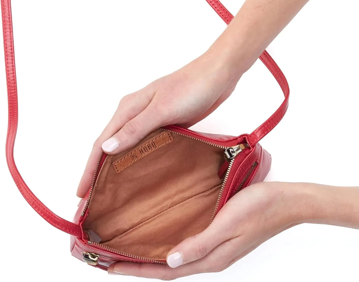 HOBO Cara Mini Leather Crossbody Bag for Women