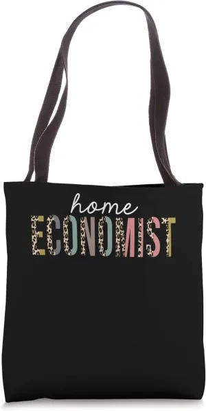 Home Economist Leopard Print Funny Appreciation Tote Bag
