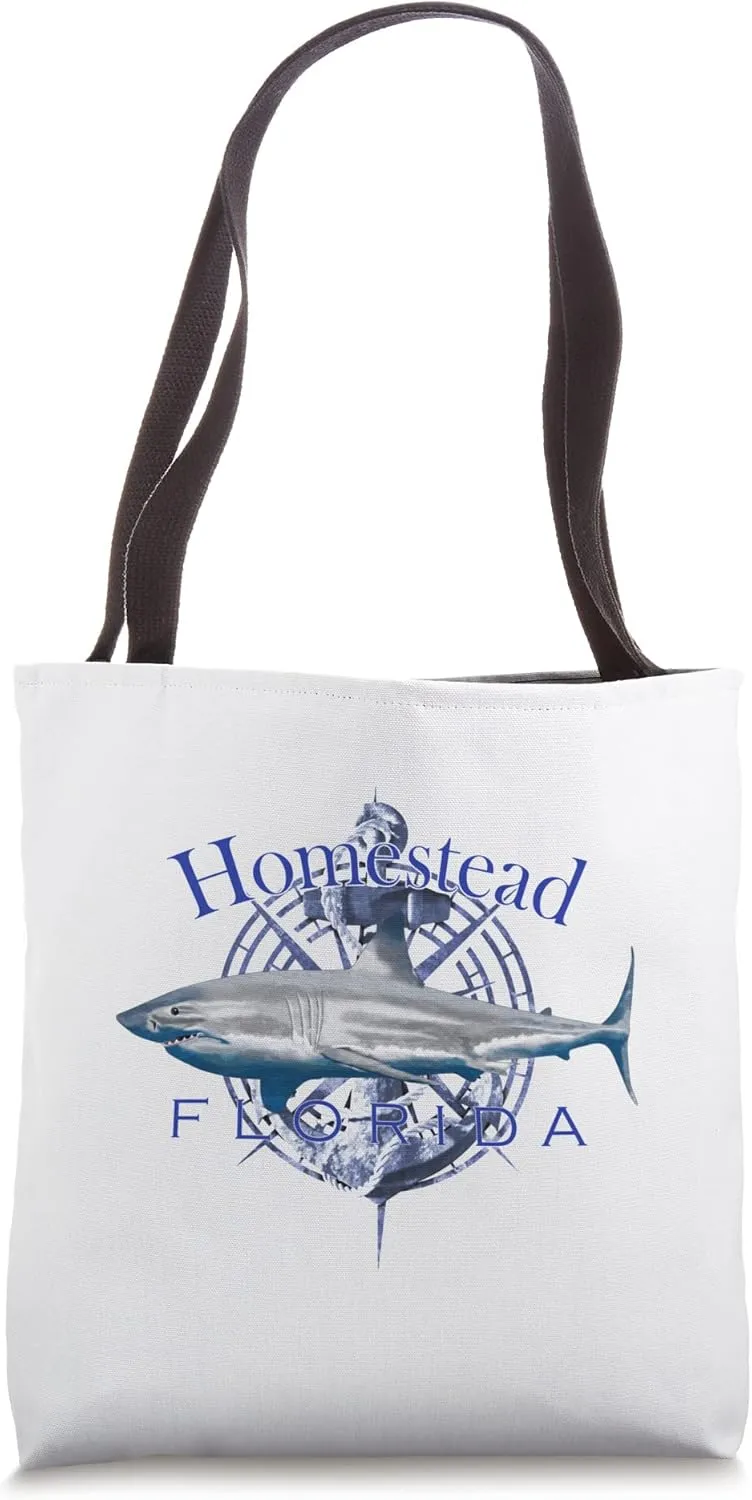 Homestead Florida Nautical Sailing Boating Tote Bag