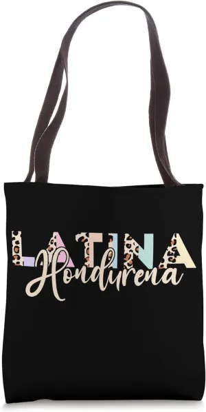 Hondureña Pastel Leopard Print Dress Hispanic Heritage Month Tote Bag