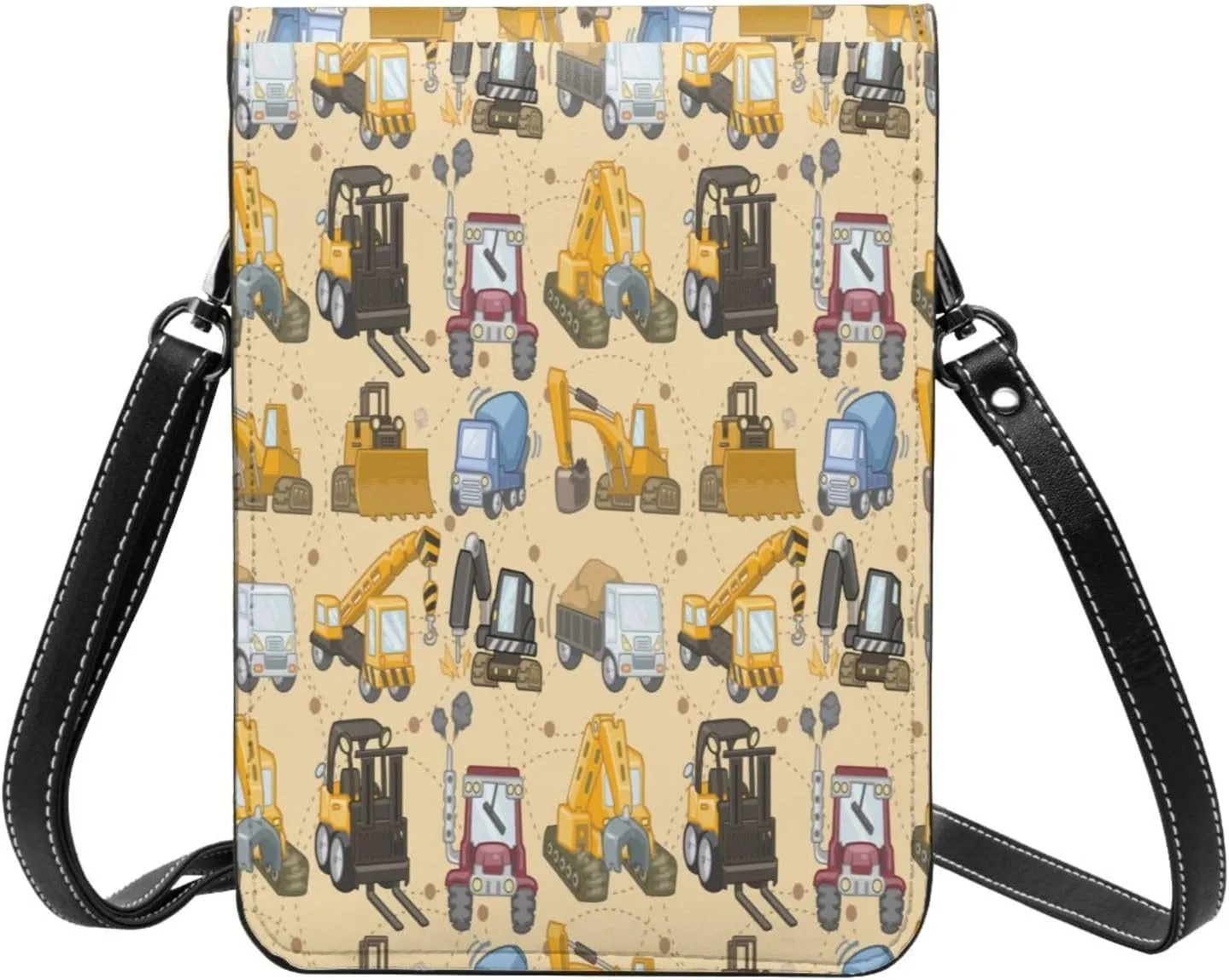 Hot Pinks Cheetah Aesthetic Leather Crossbody Phone Purse for Women Cute Wallet Bags Lightweight Mini Sling Bag