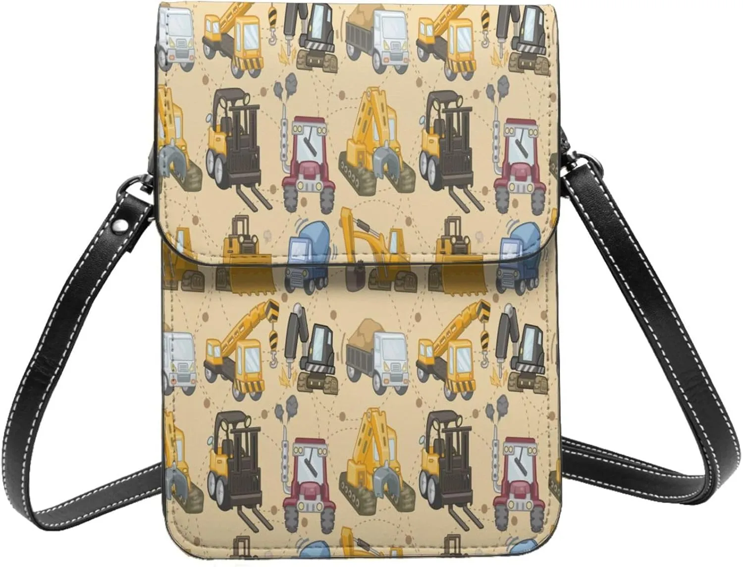 Hot Pinks Cheetah Aesthetic Leather Crossbody Phone Purse for Women Cute Wallet Bags Lightweight Mini Sling Bag