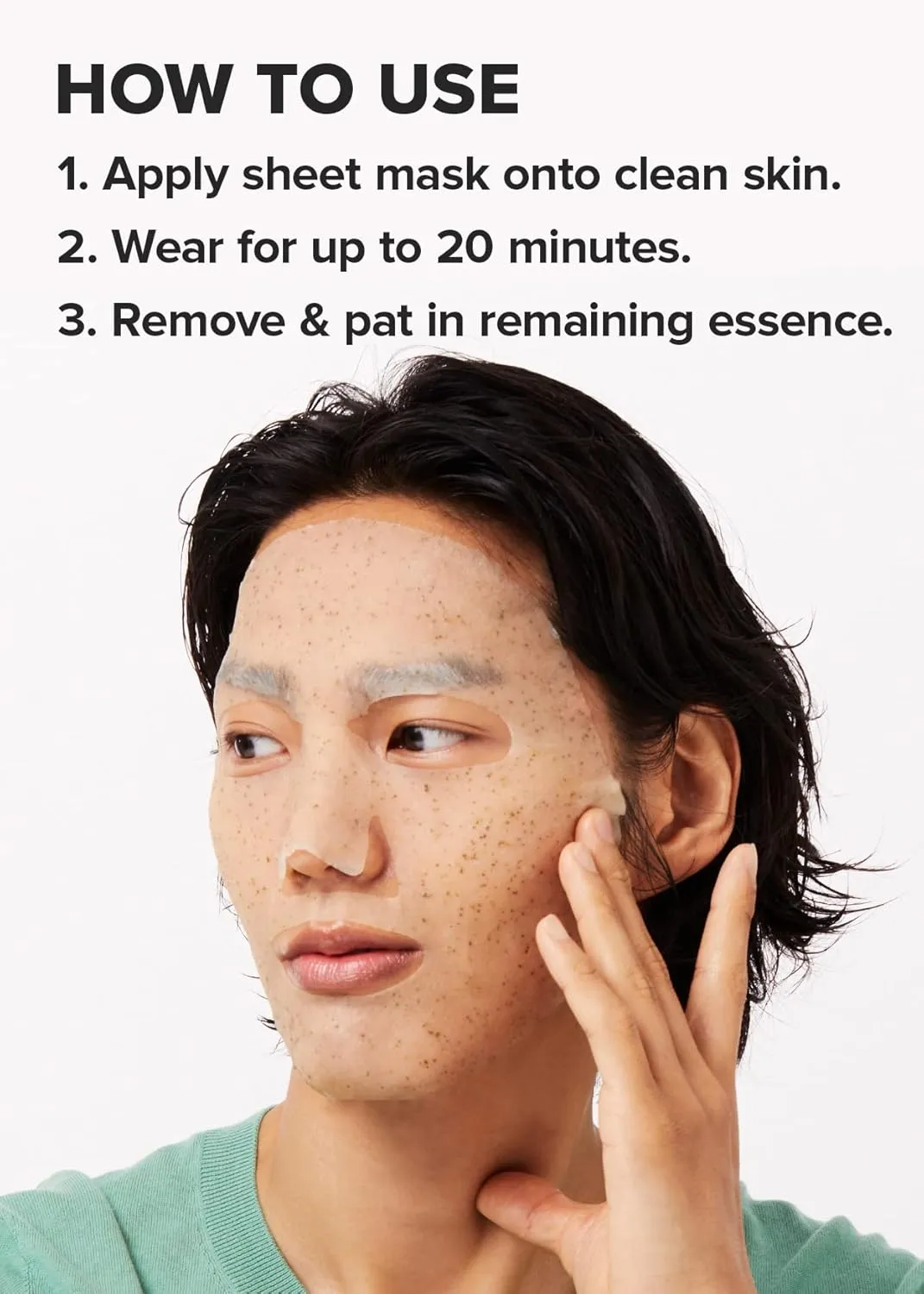 I DEW CARE Sheet Face Mask Pack - Here's The Tea Tree | with Tea Tree Leaf Extract, Soothing, Balancing Korean Face Mask Set for Oily & Sensivitive Skin, Hydrating, Moisturizing (10 Count)