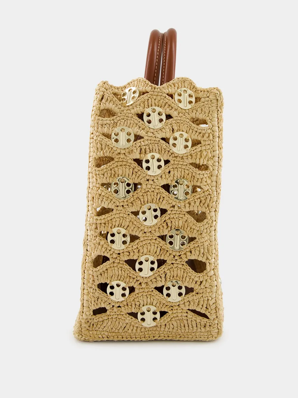 Iconic 1969 Raffia Wave Handbag