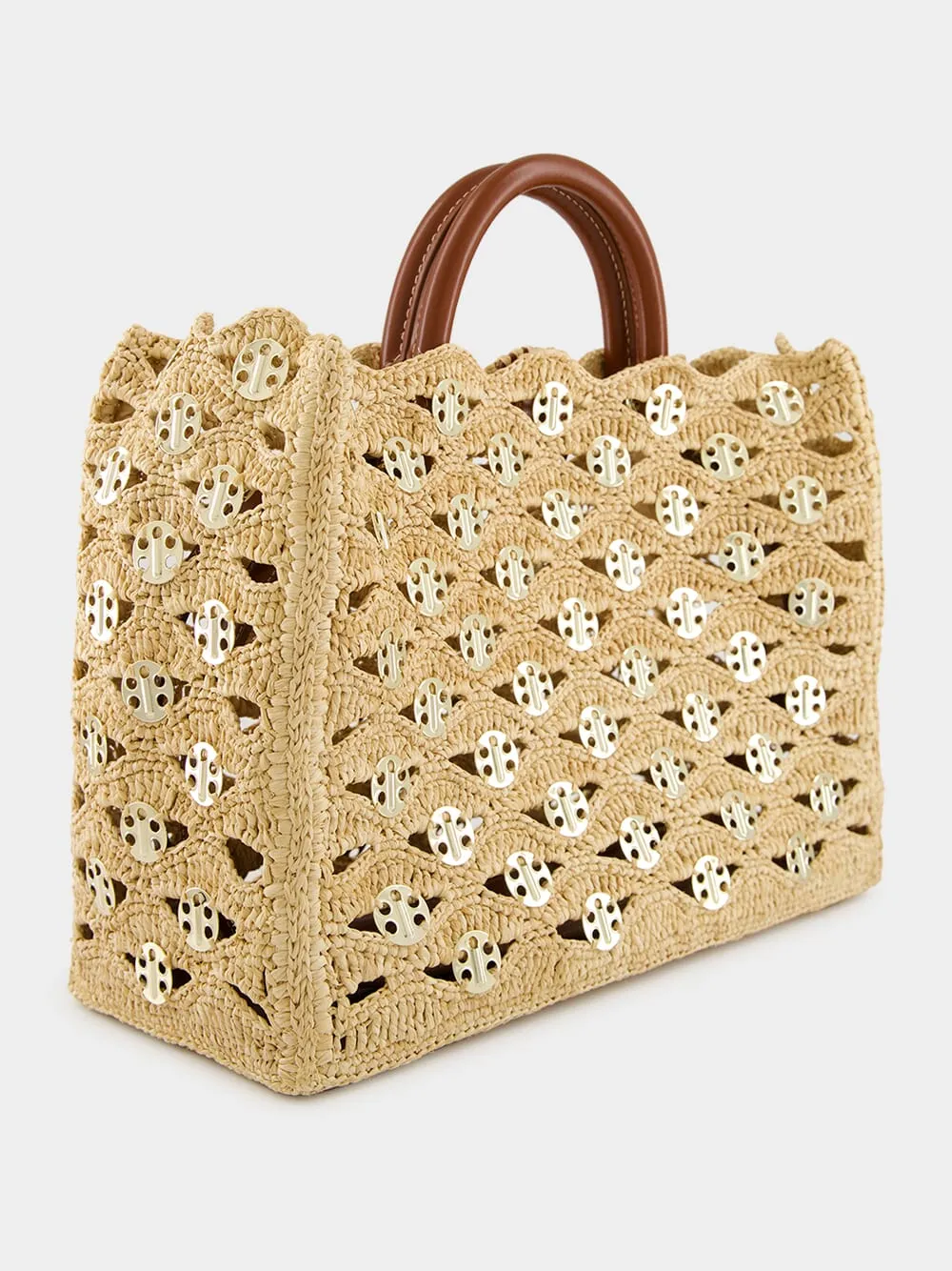 Iconic 1969 Raffia Wave Handbag