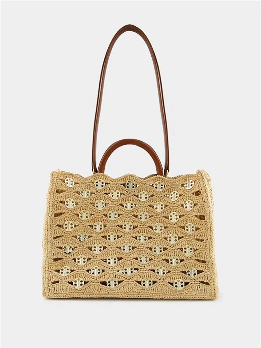 Iconic 1969 Raffia Wave Handbag