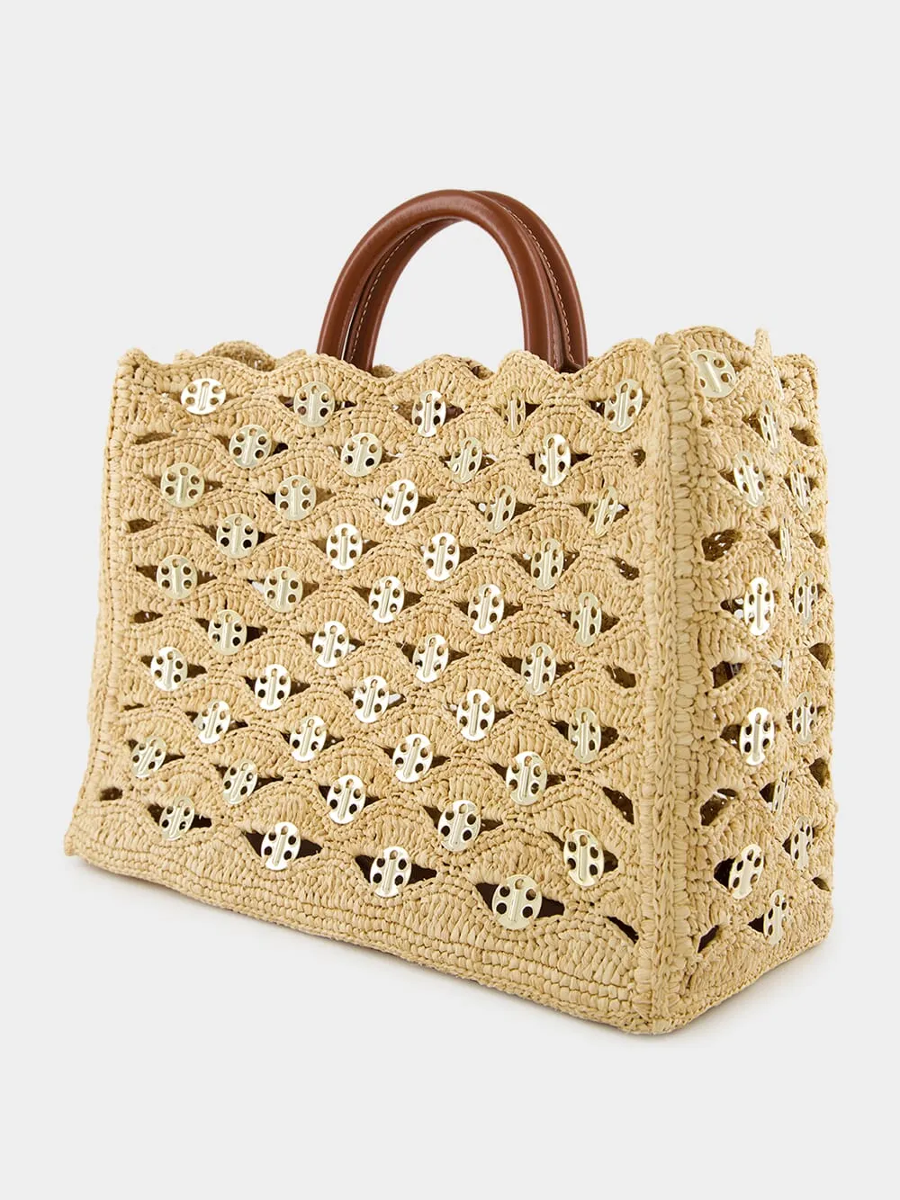 Iconic 1969 Raffia Wave Handbag