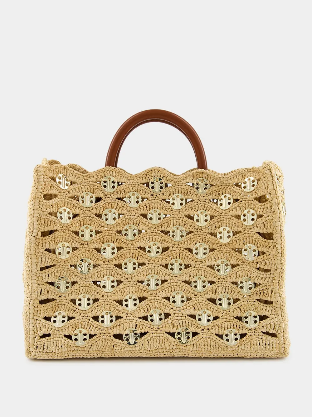 Iconic 1969 Raffia Wave Handbag