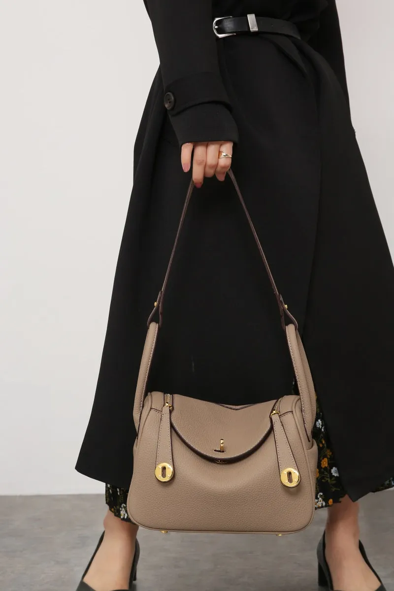 Inspired Lindi Bag Vegan Leather Golden Hardware