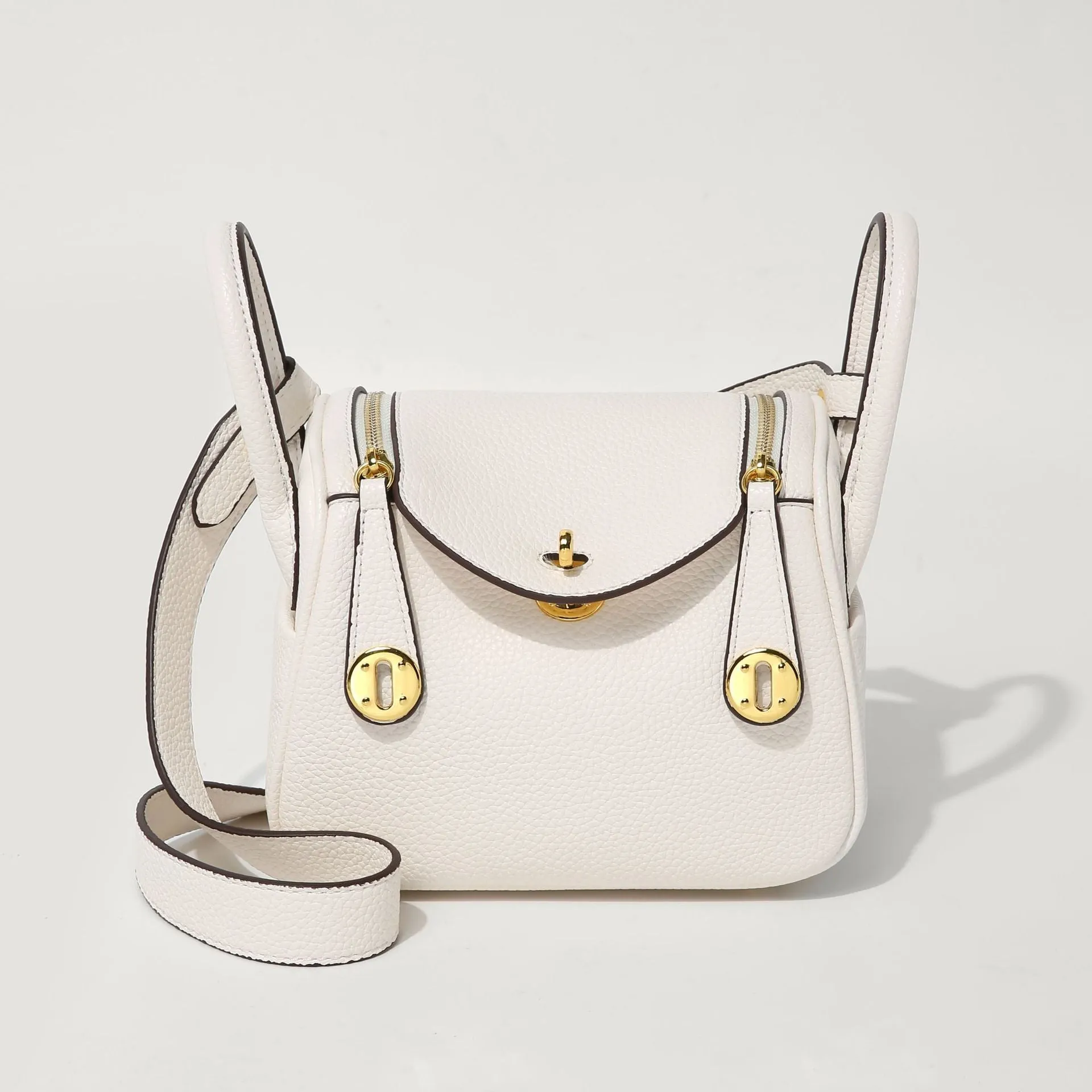 Inspired Lindi Bag Vegan Leather Golden Hardware