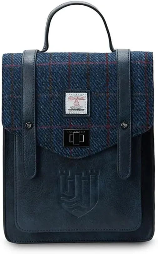Islander HarrisTweed The Mini Carloway Backpack, Navy Over-Check, Mini